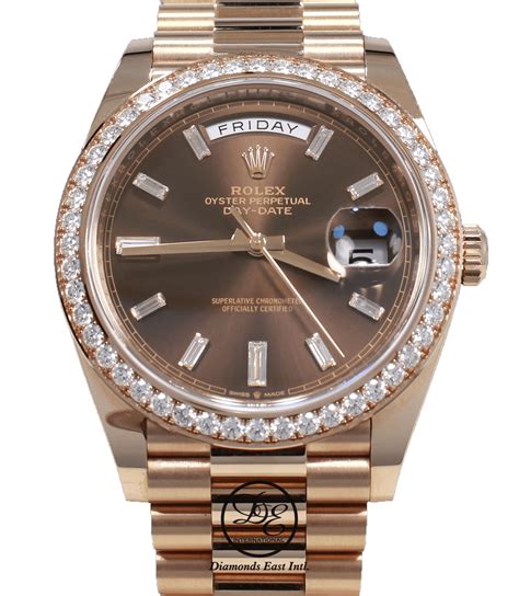 rolex presidential 40|Rolex presidential 40mm diamond bezel.